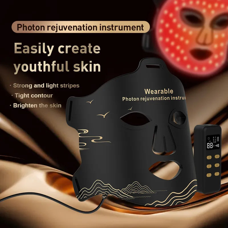 Red LED Infrared Anti-Aging Mask with 4-Color LED Therapy-1