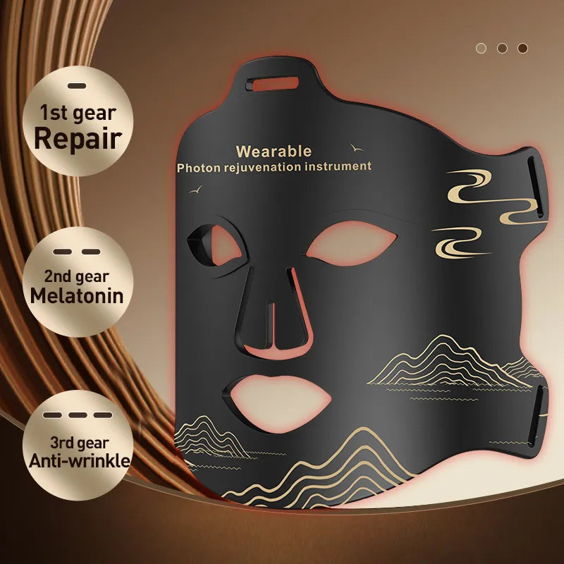 Red LED Infrared Anti-Aging Mask with 4-Color LED Therapy-3