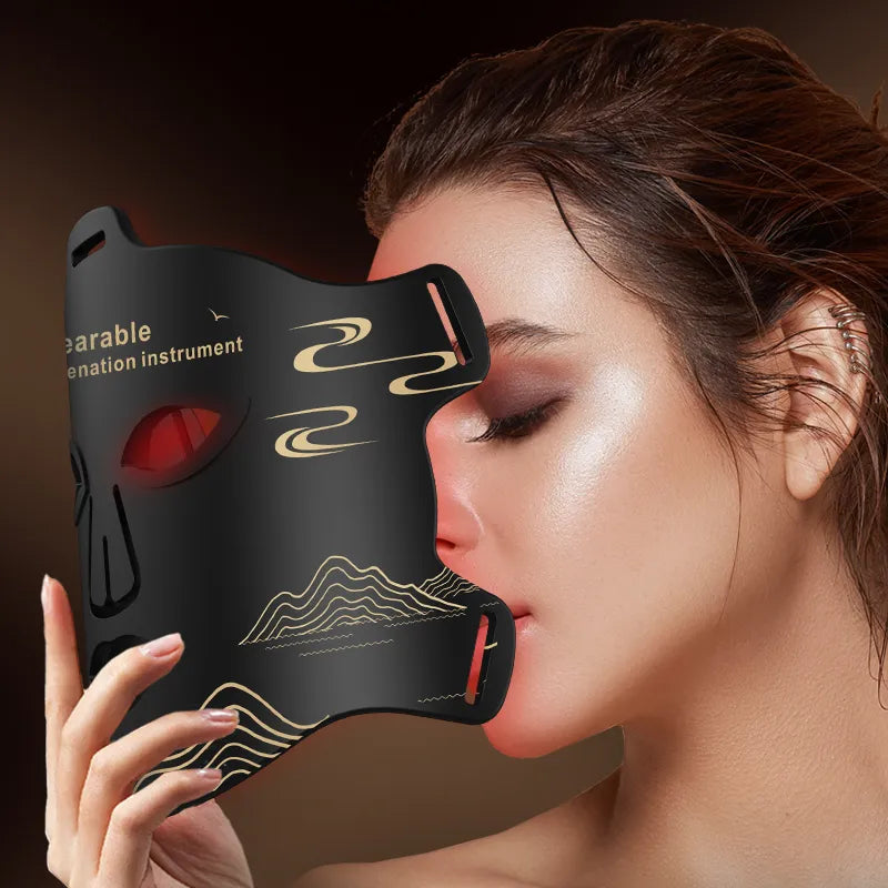 Red LED Infrared Anti-Aging Mask with 4-Color LED Therapy-2